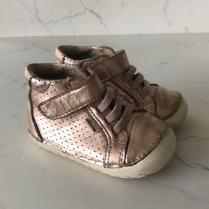 Old Soles Metallic Pink Hi-Tops Toddler Sz 4